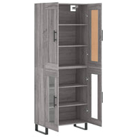 Thumbnail for Highboard Grau Sonoma 69,5x34x180 cm Holzwerkstoff