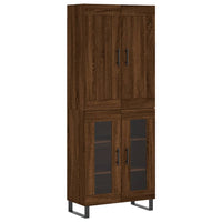 Thumbnail for Highboard Braun Eichen-Optik 69,5x34x180 cm Holzwerkstoff