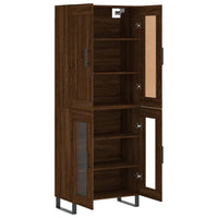 Thumbnail for Highboard Braun Eichen-Optik 69,5x34x180 cm Holzwerkstoff