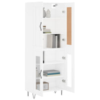 Thumbnail for Highboard Weiß 69,5x34x180 cm Holzwerkstoff