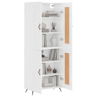 Thumbnail for Highboard Hochglanz-Weiß 69,5x34x180 cm Holzwerkstoff
