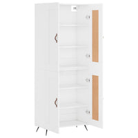 Thumbnail for Highboard Hochglanz-Weiß 69,5x34x180 cm Holzwerkstoff