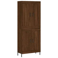 Thumbnail for Highboard Braun Eichen-Optik 69,5x34x180 cm Holzwerkstoff