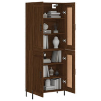 Thumbnail for Highboard Braun Eichen-Optik 69,5x34x180 cm Holzwerkstoff