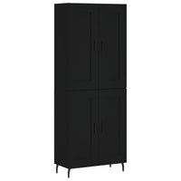 Thumbnail for Highboard Schwarz 69,5x34x180 cm Holzwerkstoff