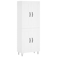 Thumbnail for Highboard Weiß 69,5x34x180 cm Holzwerkstoff