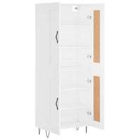 Thumbnail for Highboard Weiß 69,5x34x180 cm Holzwerkstoff