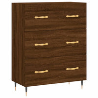 Thumbnail for Highboard Braun Eichen-Optik 69,5x34x180 cm Holzwerkstoff