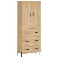 Thumbnail for Highboard Sonoma-Eiche 69,5x34x180 cm Holzwerkstoff