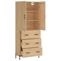 Thumbnail for Highboard Sonoma-Eiche 69,5x34x180 cm Holzwerkstoff