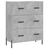 Thumbnail for Highboard Betongrau 69,5x34x180 cm Holzwerkstoff