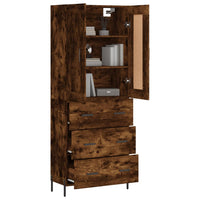 Thumbnail for Highboard Räuchereiche 69,5x34x180 cm Holzwerkstoff
