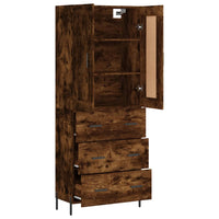 Thumbnail for Highboard Räuchereiche 69,5x34x180 cm Holzwerkstoff