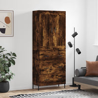Thumbnail for Highboard Räuchereiche 69,5x34x180 cm Holzwerkstoff