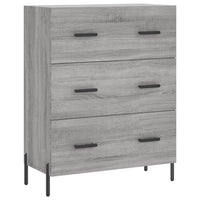Thumbnail for Highboard Grau Sonoma 69,5x34x180 cm Holzwerkstoff