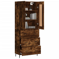 Thumbnail for Highboard Räuchereiche 69,5x34x180 cm Holzwerkstoff
