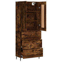 Thumbnail for Highboard Räuchereiche 69,5x34x180 cm Holzwerkstoff