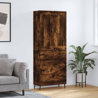 Thumbnail for Highboard Räuchereiche 69,5x34x180 cm Holzwerkstoff