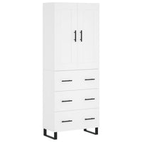 Thumbnail for Highboard Weiß 69,5x34x180 cm Holzwerkstoff