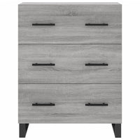 Thumbnail for Highboard Grau Sonoma 69,5x34x180 cm Holzwerkstoff