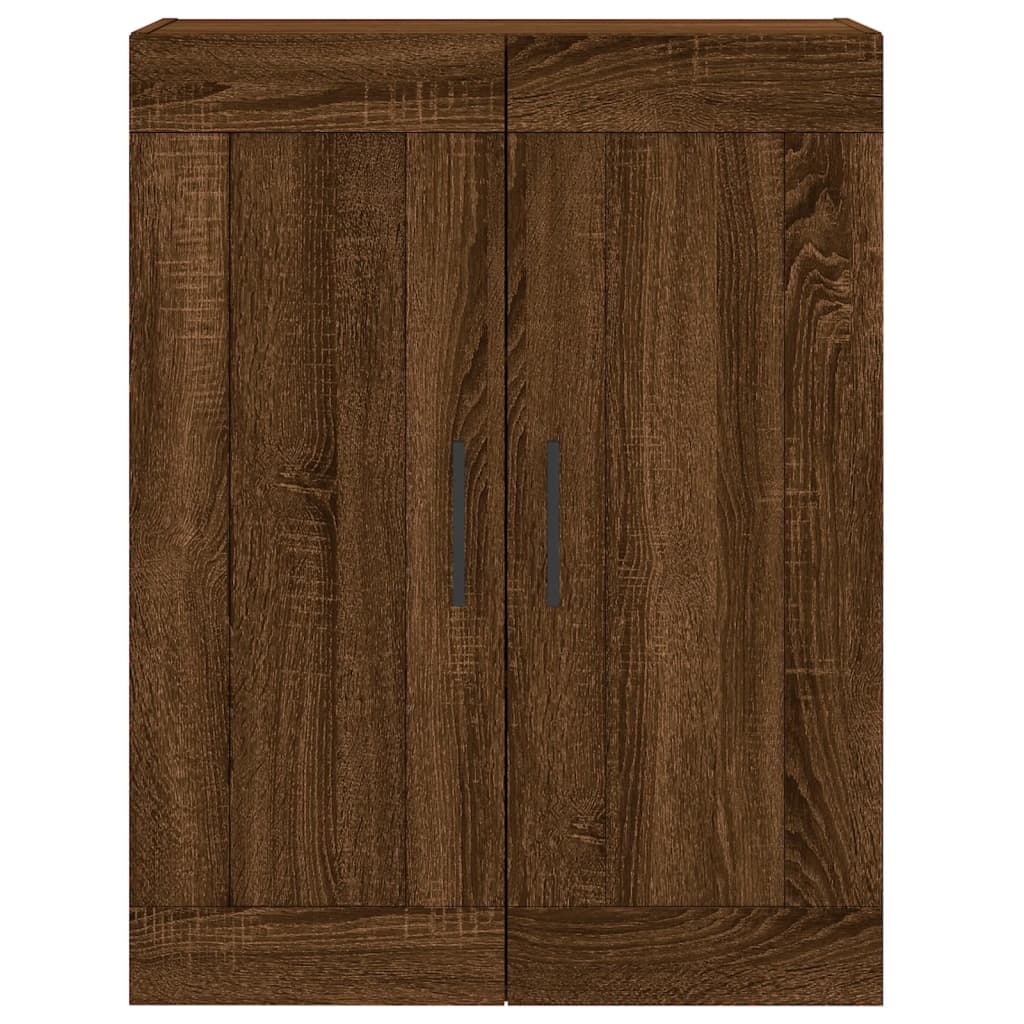 Highboard Braun Eichen-Optik 69,5x34x180 cm Holzwerkstoff