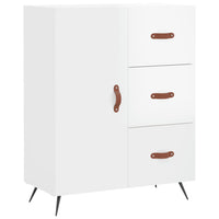 Thumbnail for Highboard Hochglanz-Weiß 69,5x34x180 cm Holzwerkstoff