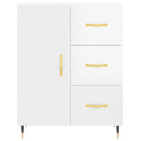 Thumbnail for Highboard Hochglanz-Weiß 69,5x34x180 cm Holzwerkstoff