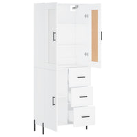 Thumbnail for Highboard Weiß 69,5x34x180 cm Holzwerkstoff