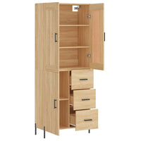 Thumbnail for Highboard Sonoma-Eiche 69,5x34x180 cm Holzwerkstoff
