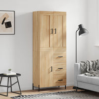 Thumbnail for Highboard Sonoma-Eiche 69,5x34x180 cm Holzwerkstoff
