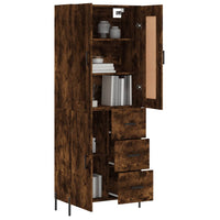 Thumbnail for Highboard Räuchereiche 69,5x34x180 cm Holzwerkstoff