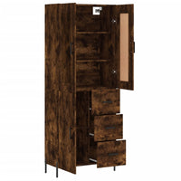 Thumbnail for Highboard Räuchereiche 69,5x34x180 cm Holzwerkstoff