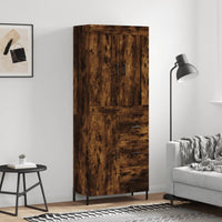 Thumbnail for Highboard Räuchereiche 69,5x34x180 cm Holzwerkstoff
