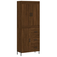 Thumbnail for Highboard Braun Eichen-Optik 69,5x34x180 cm Holzwerkstoff