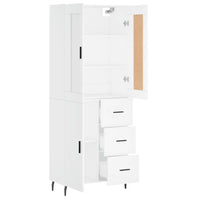 Thumbnail for Highboard Weiß 69,5x34x180 cm Holzwerkstoff
