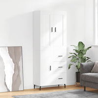 Thumbnail for Highboard Weiß 69,5x34x180 cm Holzwerkstoff