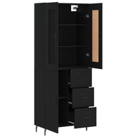 Thumbnail for Highboard Schwarz 69,5x34x180 cm Holzwerkstoff