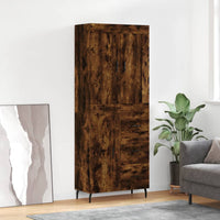 Thumbnail for Highboard Räuchereiche 69,5x34x180 cm Holzwerkstoff