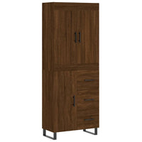 Thumbnail for Highboard Braun Eichen-Optik 69,5x34x180 cm Holzwerkstoff