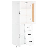 Thumbnail for Highboard Weiß 69,5x34x180 cm Holzwerkstoff