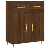 Thumbnail for Highboard Braun Eichen-Optik 69,5x34x180 cm Holzwerkstoff