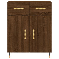 Thumbnail for Highboard Braun Eichen-Optik 69,5x34x180 cm Holzwerkstoff
