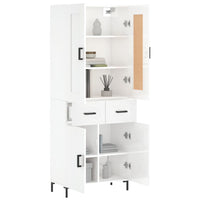 Thumbnail for Highboard Hochglanz-Weiß 69,5x34x180 cm Holzwerkstoff