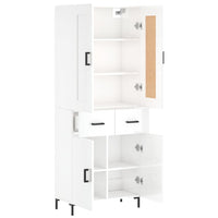 Thumbnail for Highboard Hochglanz-Weiß 69,5x34x180 cm Holzwerkstoff