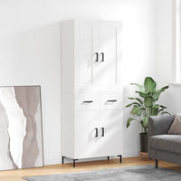 Thumbnail for Highboard Hochglanz-Weiß 69,5x34x180 cm Holzwerkstoff
