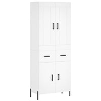 Thumbnail for Highboard Weiß 69,5x34x180 cm Holzwerkstoff