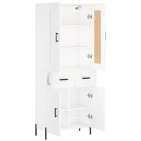 Thumbnail for Highboard Weiß 69,5x34x180 cm Holzwerkstoff