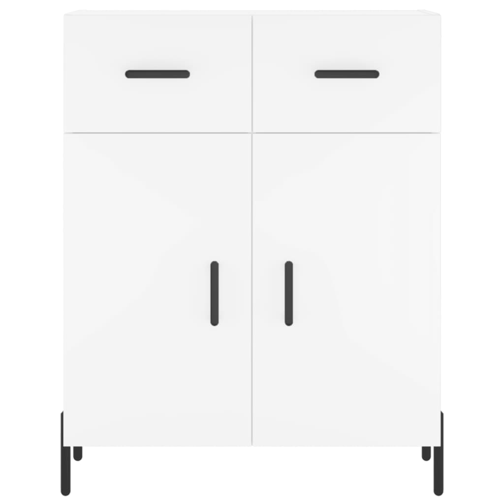 Highboard Weiß 69,5x34x180 cm Holzwerkstoff