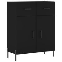 Thumbnail for Highboard Schwarz 69,5x34x180 cm Holzwerkstoff