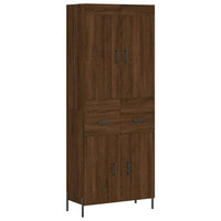 Thumbnail for Highboard Braun Eichen-Optik 69,5x34x180 cm Holzwerkstoff